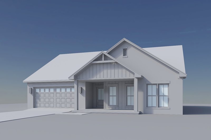 Home Plan - Exterior - Front Elevation 7 for Farmhouse House Plan #430-433 - 3 bed, 2 bath