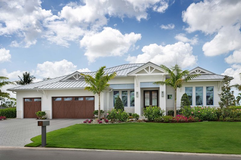House Blueprint - Exterior - Front Elevation 3 for Traditional House Plan #938-163 - 3 bed, 3.5 bath
