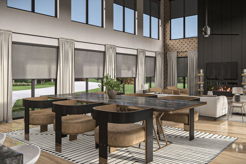 Architectural House Design - Interior - Dining Room for Contemporary House Plan #455-511 - 4 bed, 2.5 bath