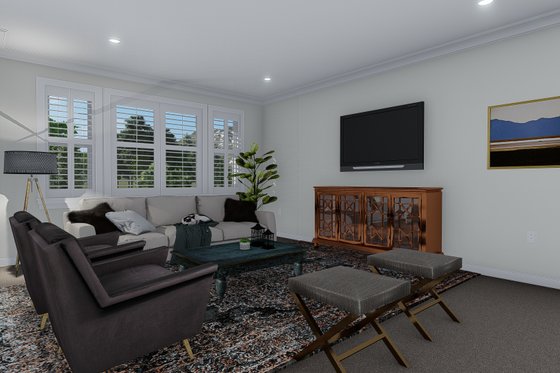 Interior - Family Room 1 for Cottage House Plan #1060-64 - 2 bed, 2 bath