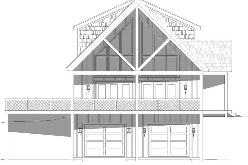 Architectural House Design - Exterior - Other Elevation for Country House Plan #932-771 - 3 bed, 2.5 bath