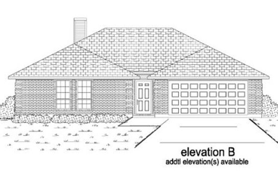 Exterior - Other Elevation for Traditional House Plan #84-308 - 3 bed, 2 bath