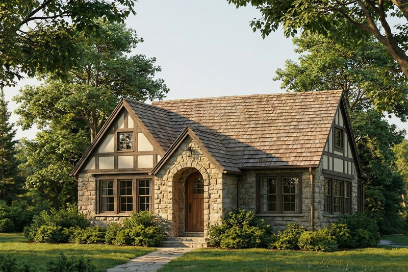 House Blueprint - Bungalow Exterior - Front Elevation Plan #923-467