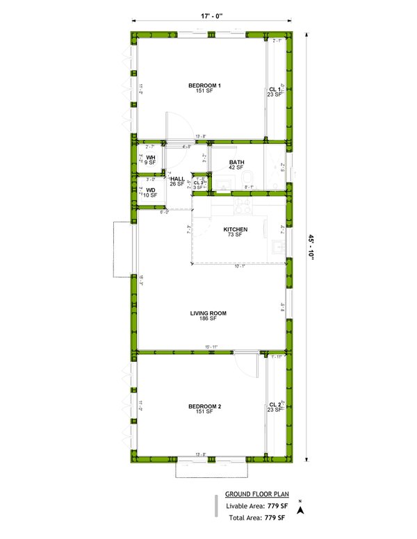 Ranch Floor Plan - Main Floor Plan #1106-99