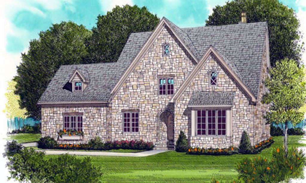 Cottage Style House Plan - 4 Beds 3.5 Baths 3654 Sq/Ft Plan #413-798