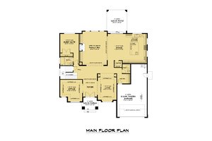 Floor Plan - Main Floor for Contemporary House Plan #1066-125 - 5 bed, 4.5 bath