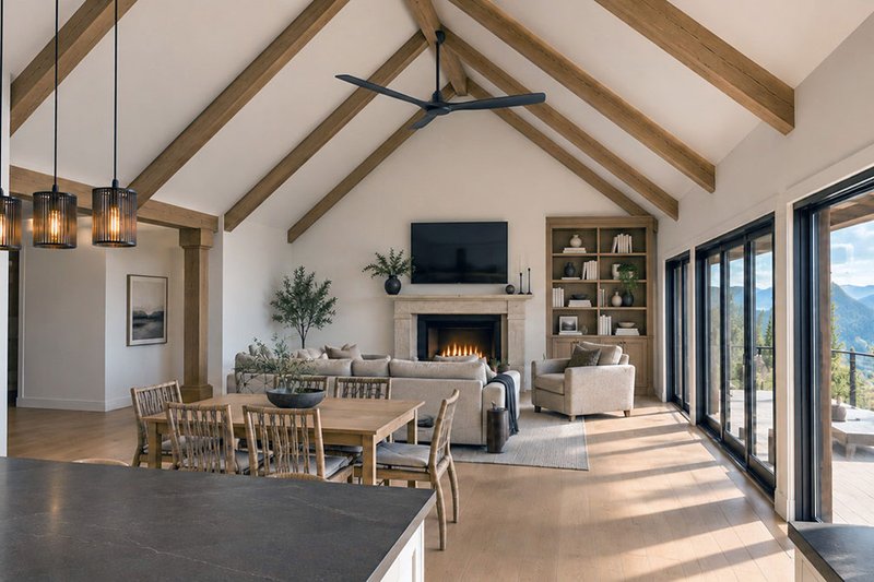 Architectural House Design - Interior - Family Room for Country House Plan #1101-76 - 3 bed, 2.5 bath