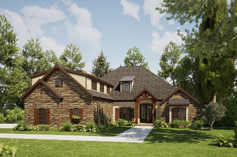 Home Plan - Craftsman Exterior - Front Elevation Plan #923-168