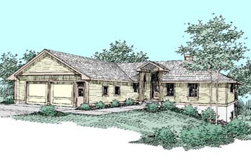 Architectural House Design - Traditional Exterior - Front Elevation Plan #60-432