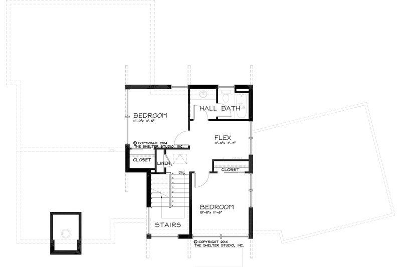 Dream House Plan - Floor Plan - Upper Floor for Modern House Plan #895-24 - 4 bed, 2.5 bath