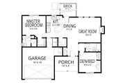 Ranch Style House Plan - 2 Beds 2 Baths 1180 Sq/Ft Plan #112-267 Floor 