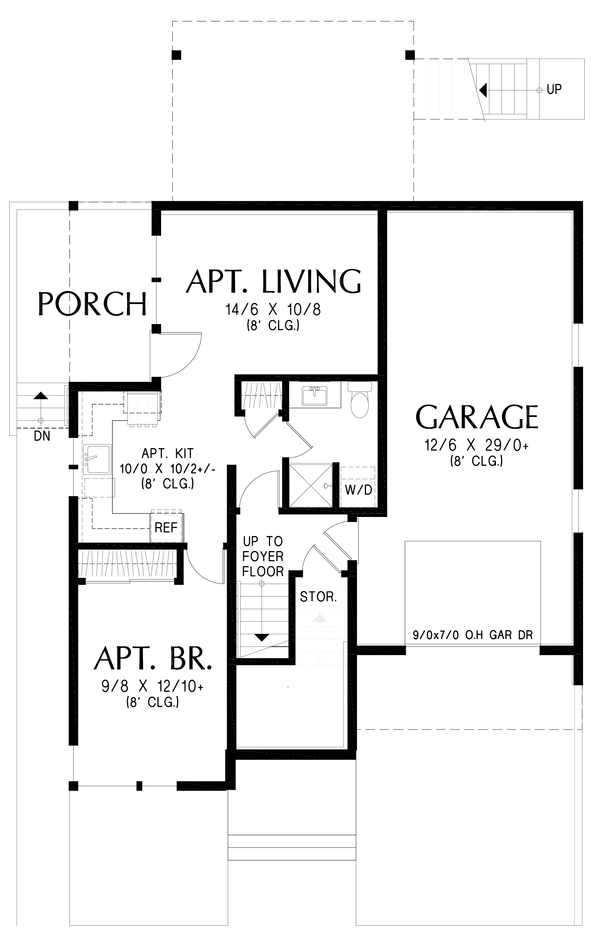 Home Plan - Floor Plan - Lower Floor for Contemporary House Plan #48-1232 - 4 bed, 3.5 bath