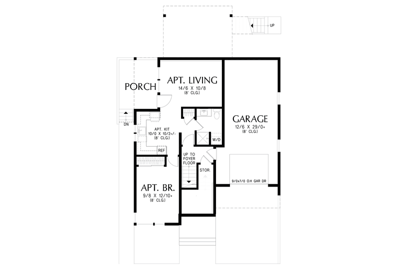 Home Plan - Floor Plan - Lower Floor for Contemporary House Plan #48-1232 - 4 bed, 3.5 bath
