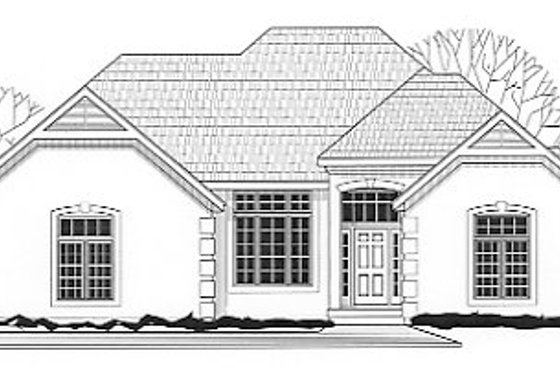 Exterior - Front Elevation for Traditional House Plan #67-354 - 3 bed, 2.5 bath