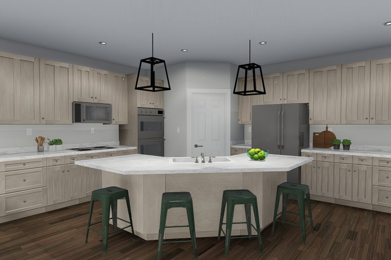Home Plan - Interior - Kitchen 1 for Ranch House Plan #1060-30 - 5 bed, 3.5 bath