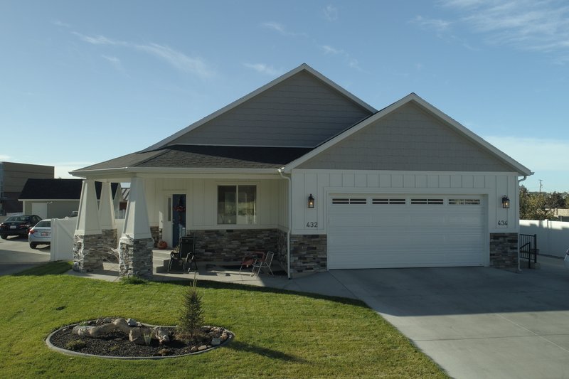 Dream House Plan - Exterior - Front Elevation 3 for Ranch House Plan #1060-40 - 2 bed, 2 bath