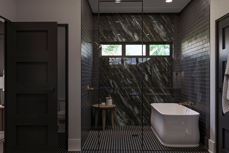 Architectural House Design - Interior - Master Bathroom for Barndominium House Plan #455-380 - 3 bed, 3.5 bath