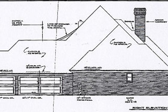 Exterior - Other Elevation for European House Plan #310-547 - 4 bed, 3.5 bath