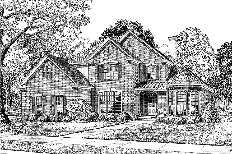 Home Plan - Country Exterior - Front Elevation Plan #17-2692