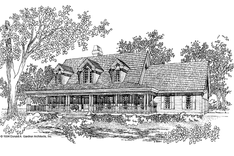 Dream House Plan - Country Exterior - Front Elevation Plan #929-209