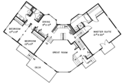 Contemporary Style House Plan - 3 Beds 2 Baths 1824 Sq/Ft Plan #60-870 Floor 
