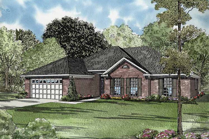 Dream House Plan - Ranch Exterior - Front Elevation Plan #17-3245
