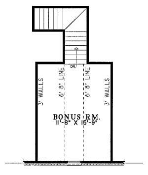 Floor Plan - Other Floor for European House Plan #17-1108 - 4 bed, 2 bath