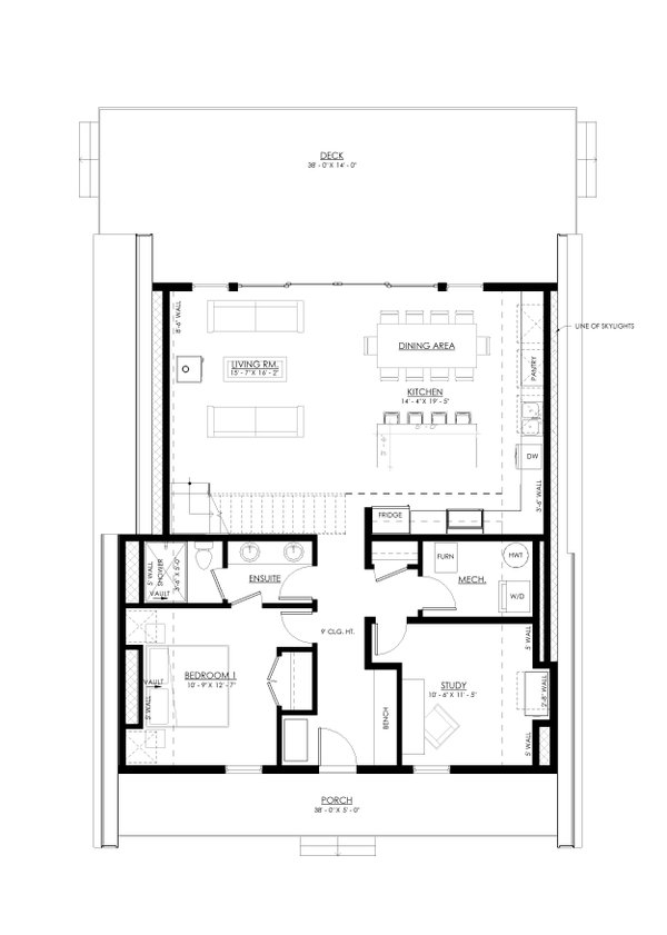 Dream House Plan - Cottage Floor Plan - Main Floor Plan #1114-34