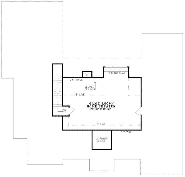 European Floor Plan - Upper Floor Plan #17-581