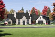 European Style House Plan - 4 Beds 4.5 Baths 3817 Sq/Ft Plan #1096-22 