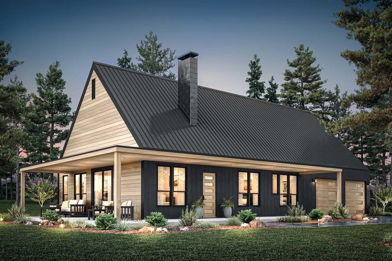 Dream House Plan - Contemporary Exterior - Front Elevation Plan #1070-240