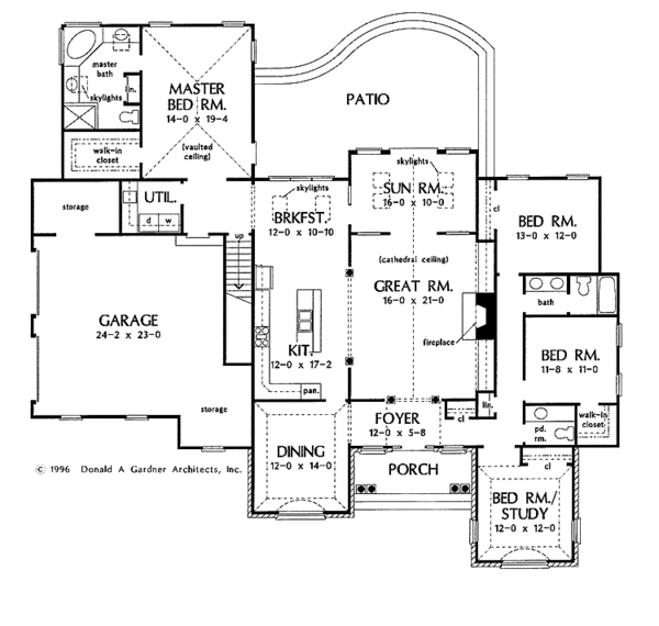 Dream House Plan - Ranch Floor Plan - Main Floor Plan #929-264