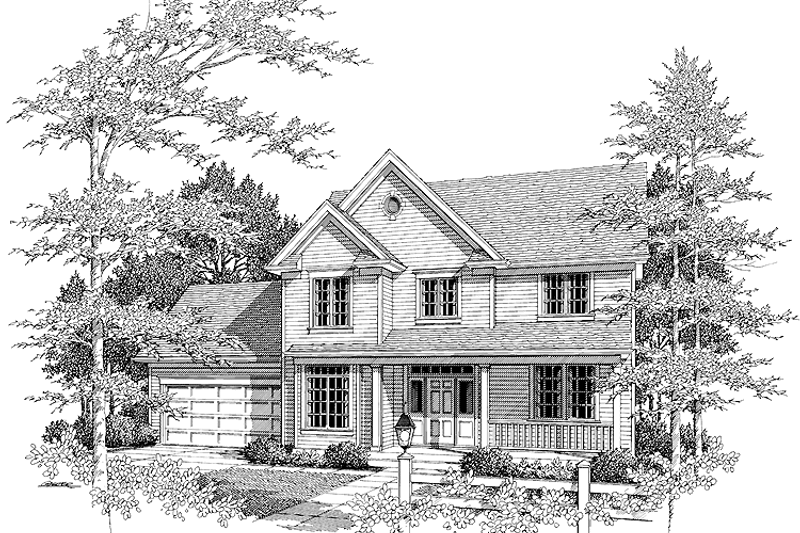 House Plan Design - Country Exterior - Front Elevation Plan #48-781