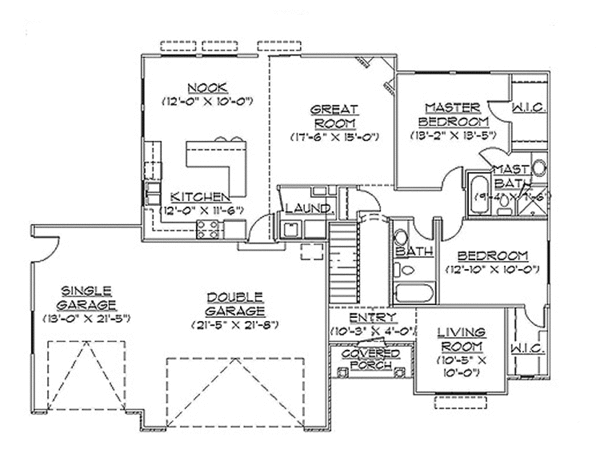 House Plan Design - Traditional Floor Plan - Main Floor Plan #945-81