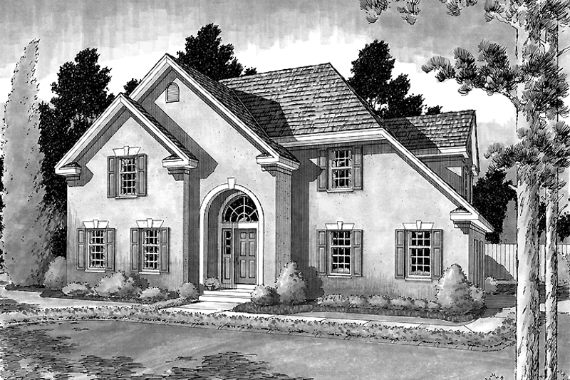 Home Plan - European Exterior - Front Elevation Plan #1029-51