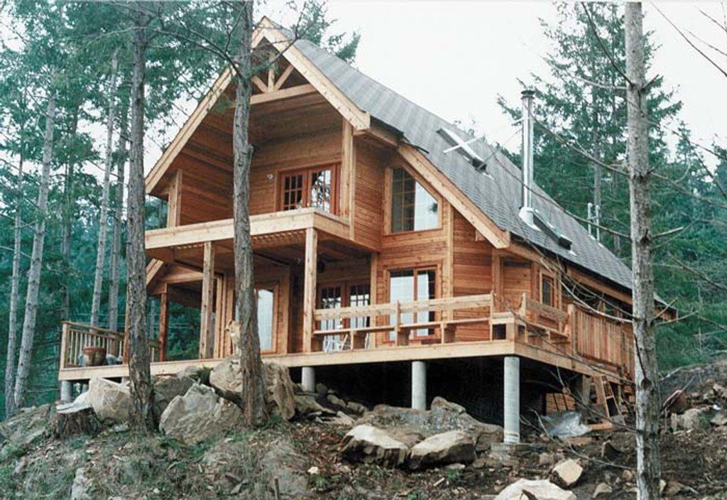 Cabin Style House Plan 2 Beds 2 Baths 1154 Sq Ft Plan 118 102