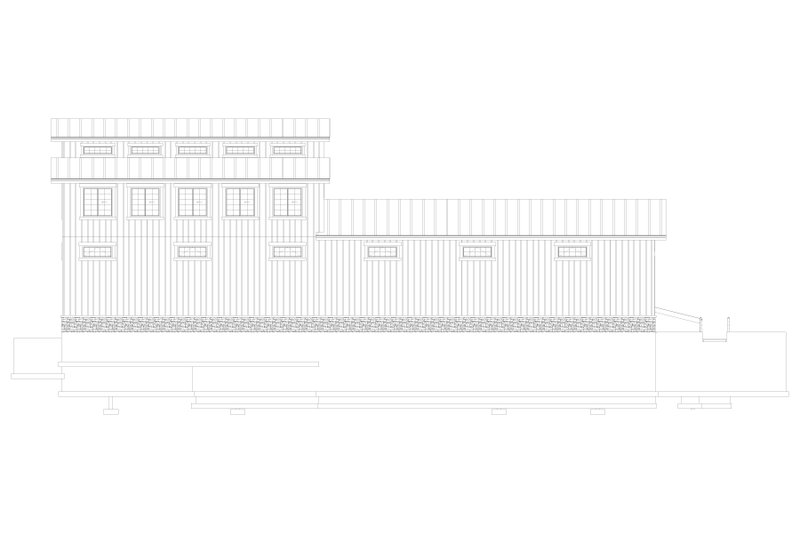 House Plan Design - Exterior - Other Elevation 3 for Farmhouse House Plan #1060-80, 3 bath