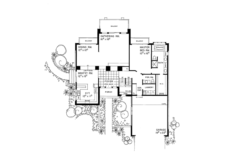 Dream House Plan - Floor Plan - Upper Floor for Contemporary House Plan #72-1000 - 4 bed, 3.5 bath