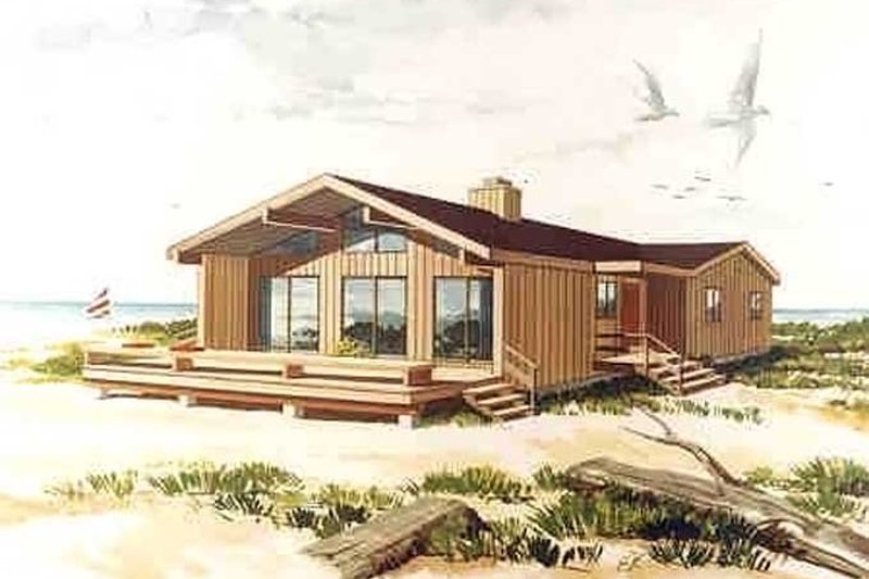 Home Plan - Exterior - Front Elevation 3 for Contemporary House Plan #314-269 - 3 bed, 2 bath