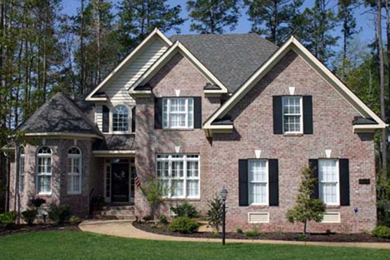 Exterior - Front Elevation 4 for Colonial House Plan #927-586 - 4 bed, 3 bath
