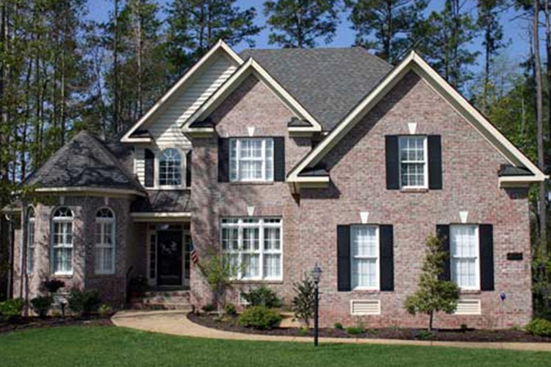 House Blueprint - Exterior - Front Elevation 4 for Colonial House Plan #927-586 - 4 bed, 3 bath