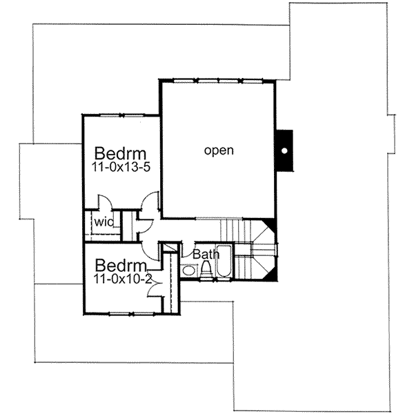 Home Plan - Country Floor Plan - Upper Floor Plan #120-142