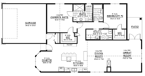 Home Plan - European Floor Plan - Main Floor Plan #51-606