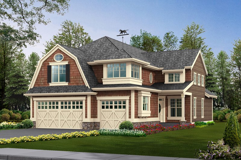 Dream House Plan - Colonial Exterior - Front Elevation Plan #132-122