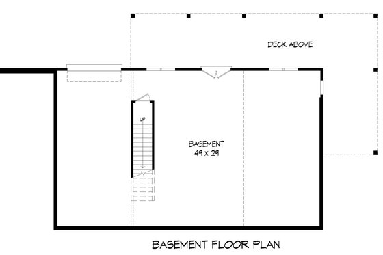 Floor Plan - Lower Floor for Country House Plan #932-361 - 2 bed, 2.5 bath