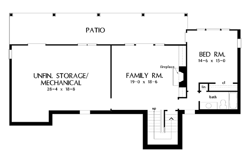 Dream House Plan - Floor Plan - Lower Floor for Craftsman House Plan #929-431 - 3 bed, 3.5 bath