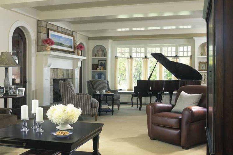 Dream House Plan - Interior - Family Room for Craftsman House Plan #928-19 - 4 bed, 3.5 bath