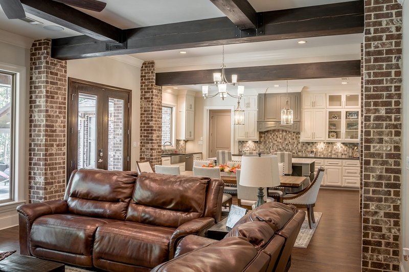 Architectural House Design - Interior - Family Room 2 for Farmhouse House Plan #430-204 - 3 bed, 2.5 bath