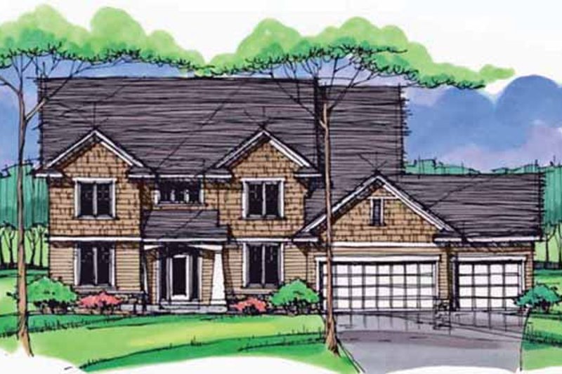 Dream House Plan - Colonial Exterior - Front Elevation Plan #51-1007