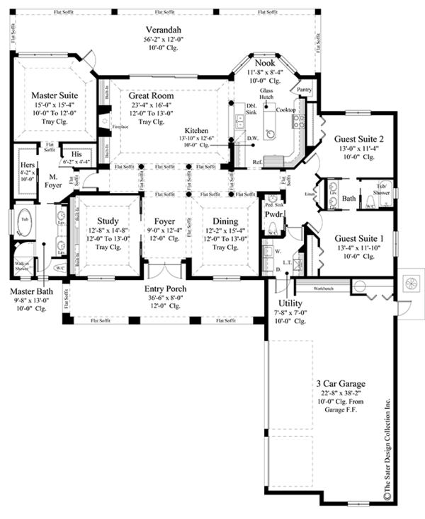 Home Plan - Mediterranean Floor Plan - Main Floor Plan #930-464